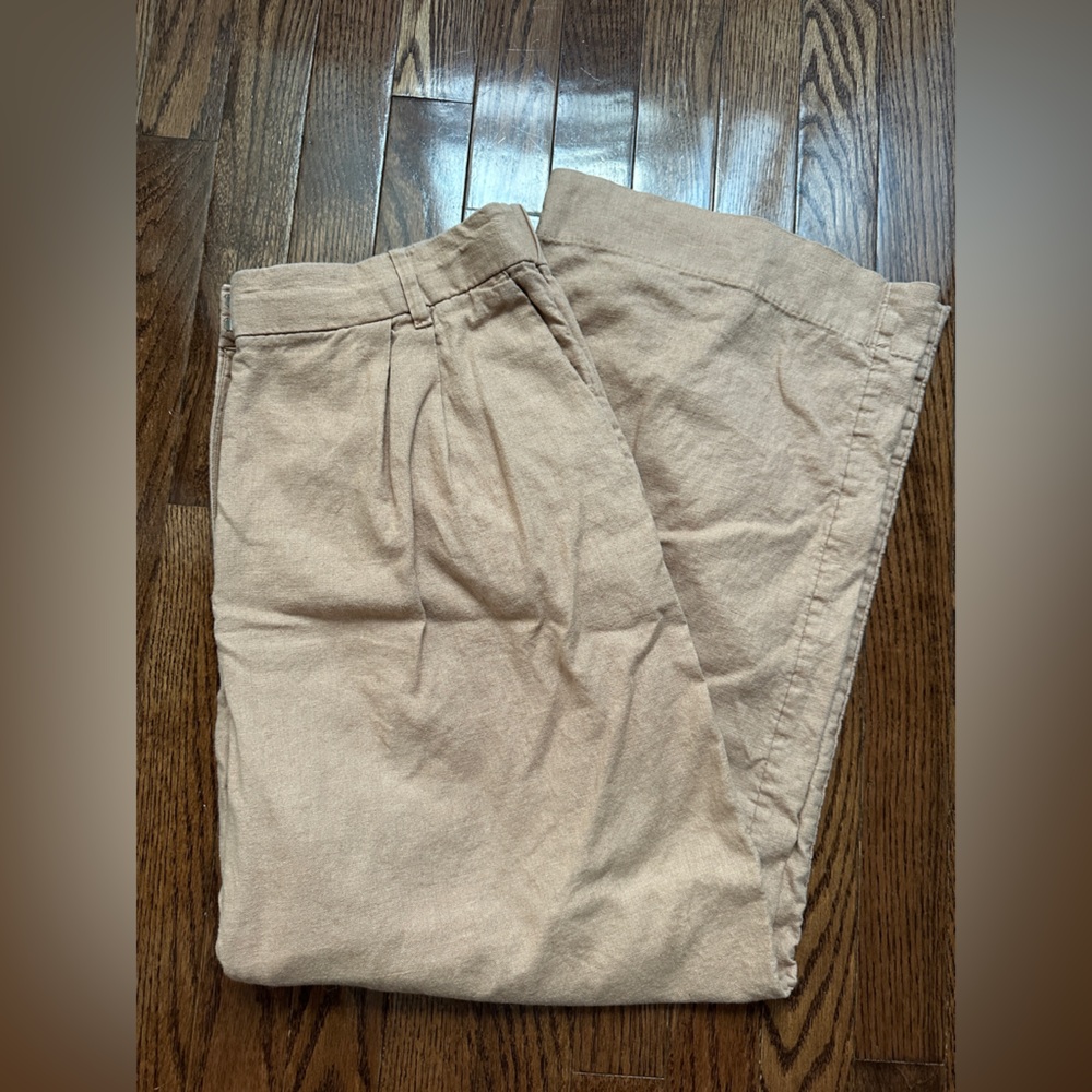 Abercrombie & Fitch women’s tailored linen pant SIZE LARGE SHORT